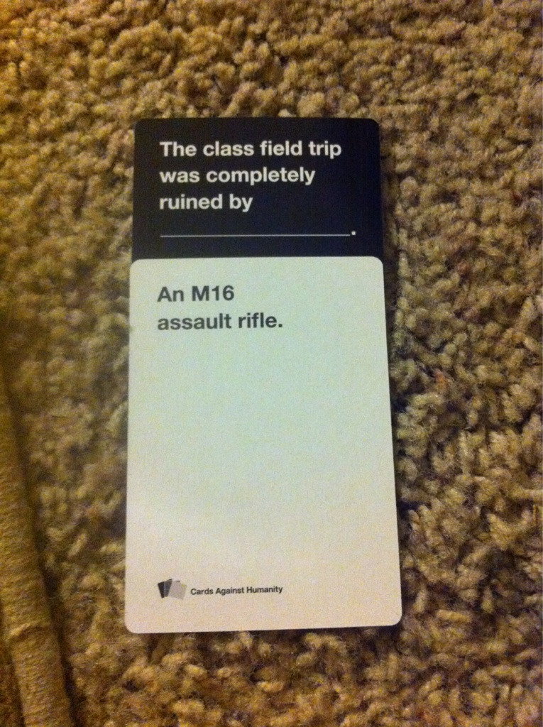 Cards against M16s