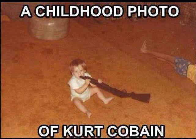 Kurt Cobain as a child