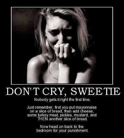 don't cry you will get it right