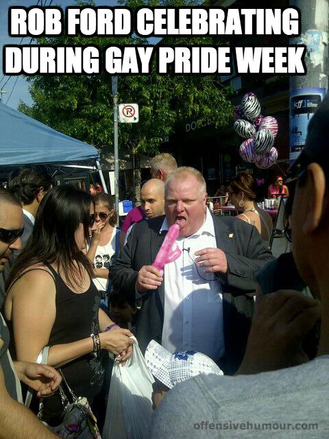 Rob Ford celebrating gay pride