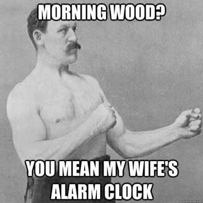 Wife's alarm clock