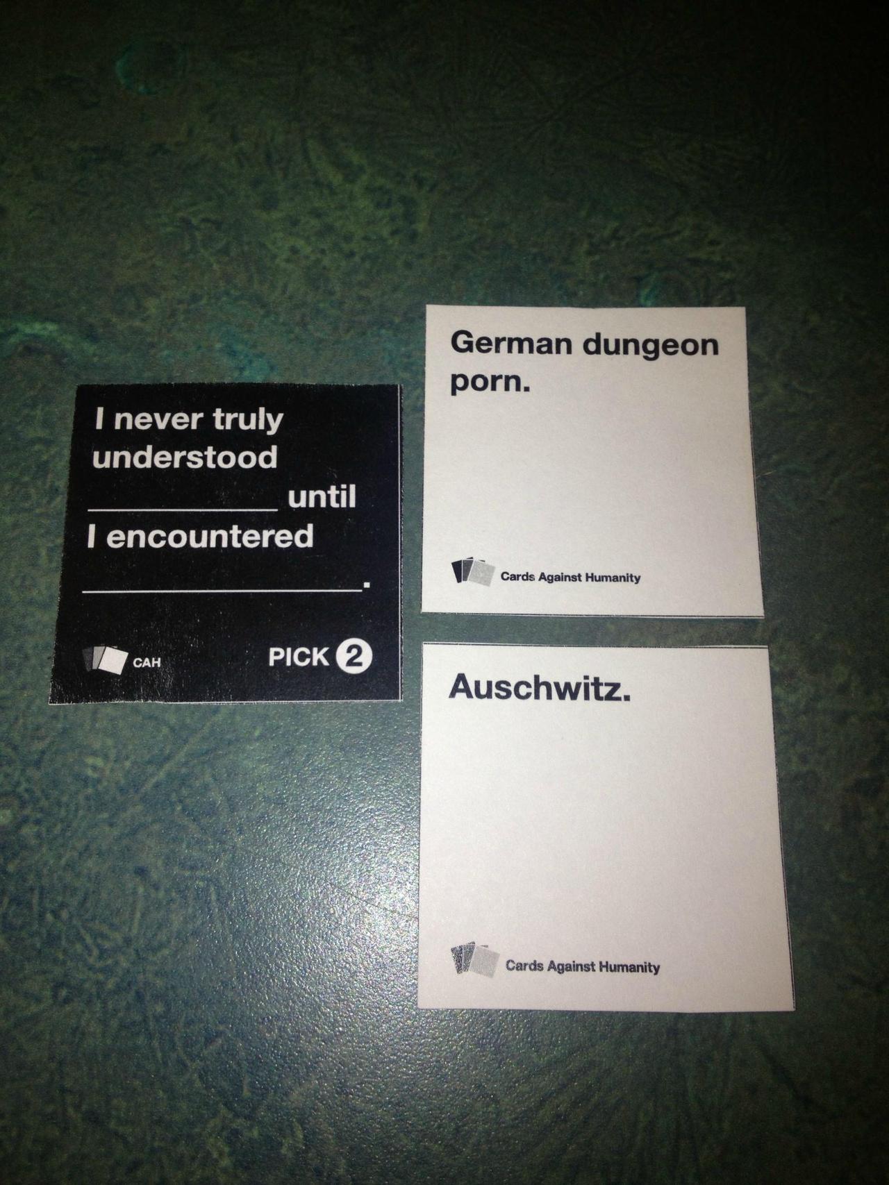 Cards against germans