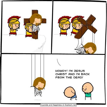 Cyanide and Happiness - Jesus puppet