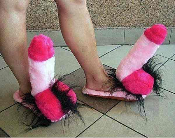 Phallic slippers
