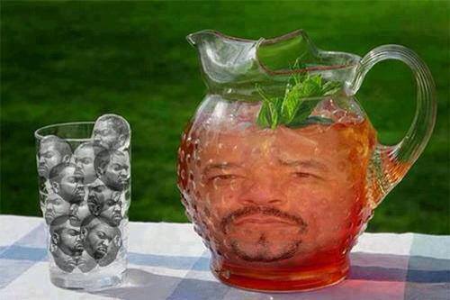 Some Ice Tea with Ice Cubes
