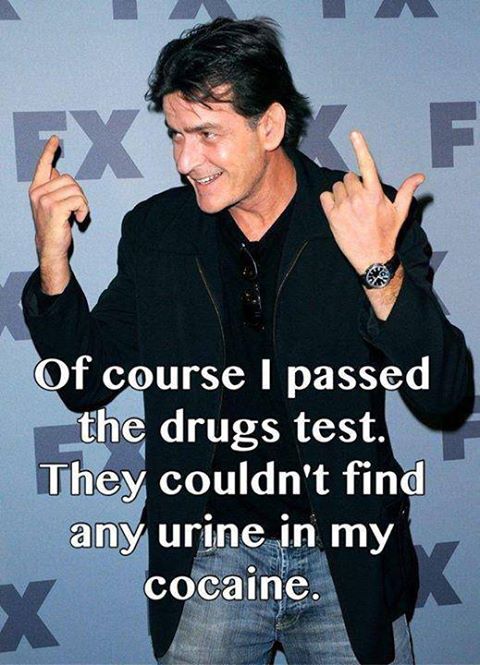 Charlie passed his drug test