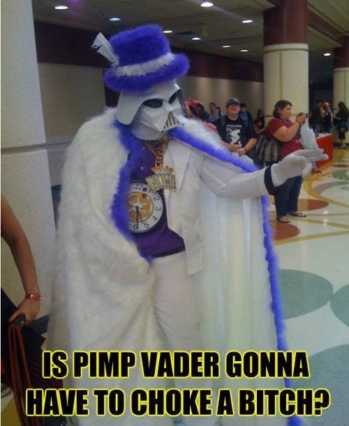 Darth Vader's pimp suit