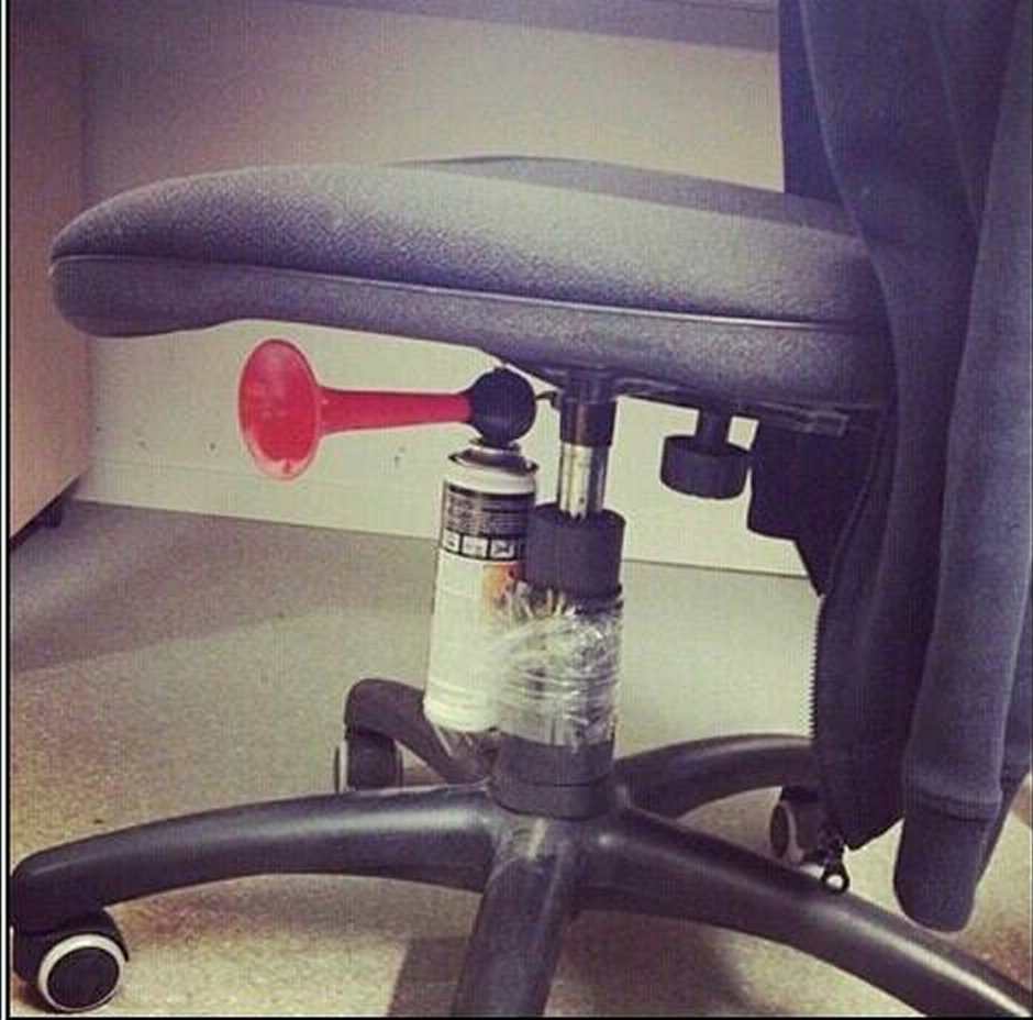 Practical joke to make someone crap themself