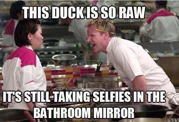 Ramsey on raw duck