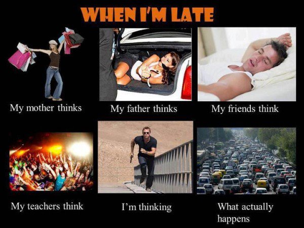 Reasons for being late