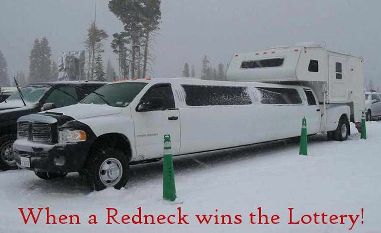 Redneck lottery winner