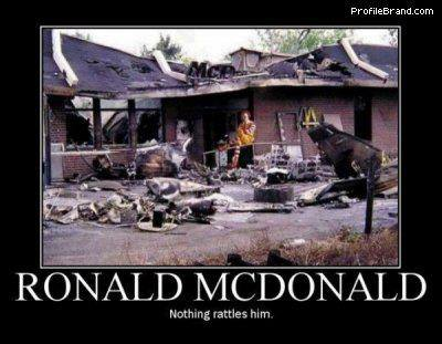 Nothing phases Ronald