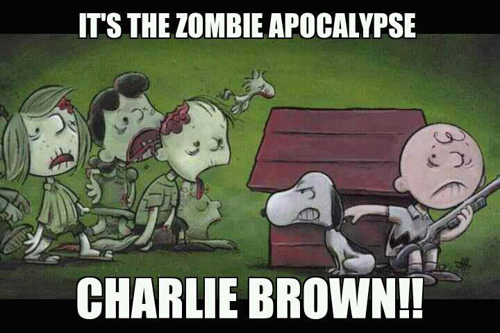 Zombie apocalypse Charlie Brown