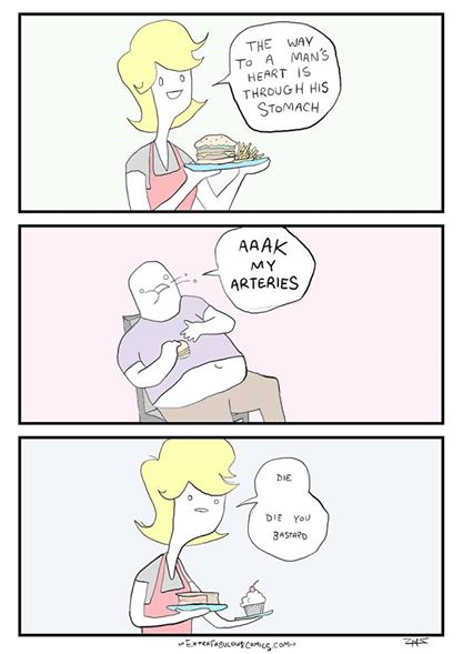 The way to a man's heart humor