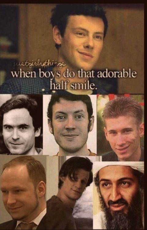when boys half smile