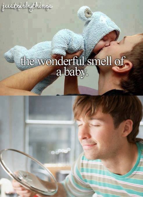 The wonderful smell of baby