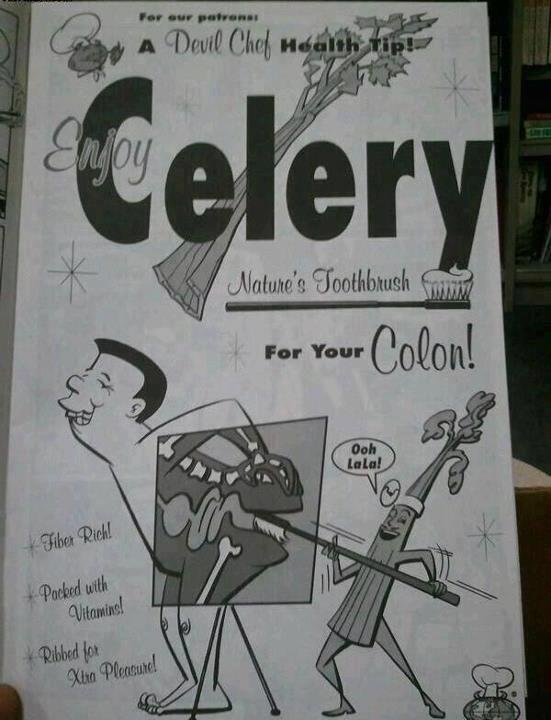 Celery, the colon cleanser