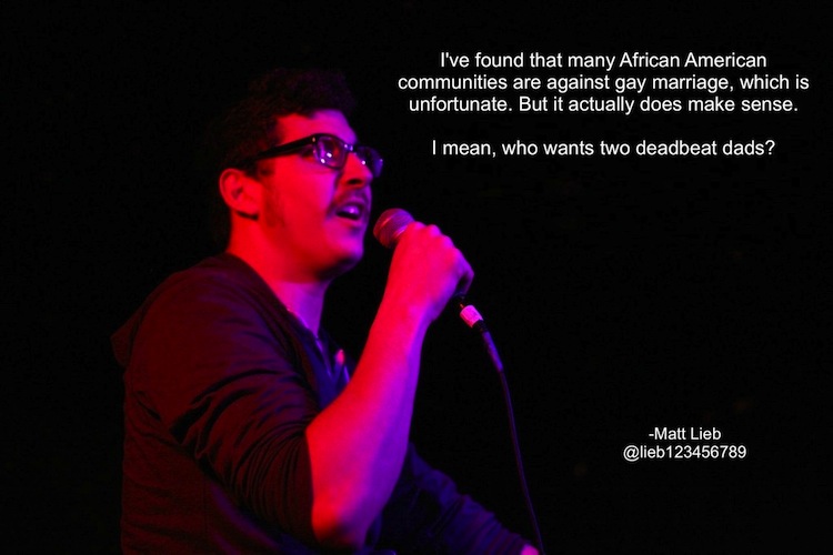 Matt Lieb black gay joke