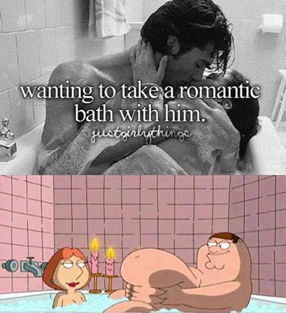 A romantic bath for 2