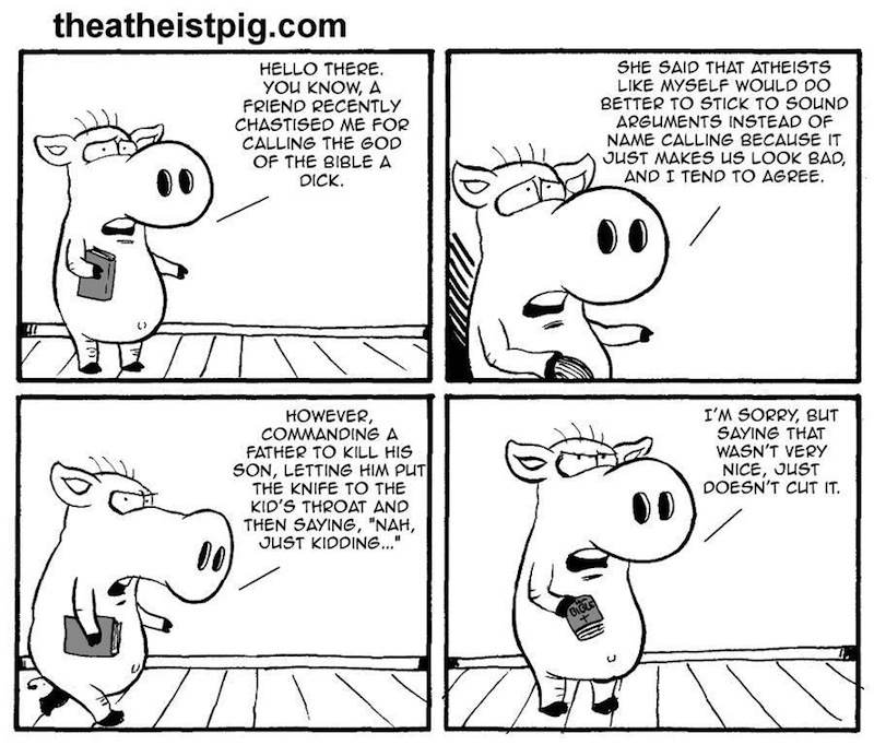 The atheist pig
