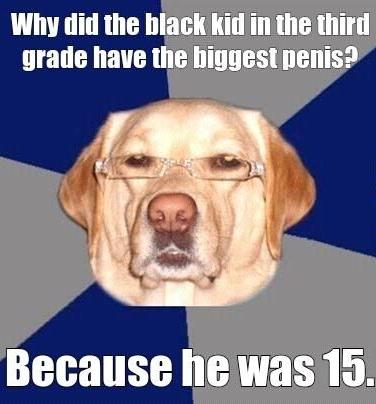 The biggest kid in third grade - black joke