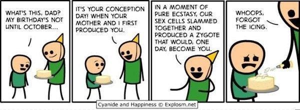 cyanide and happiness - conception celebration