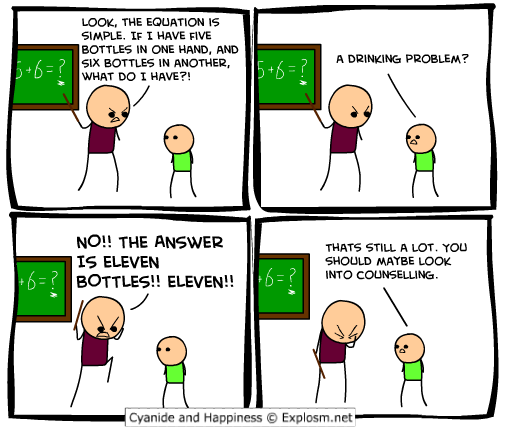 cyanide and happiness - drinking problem