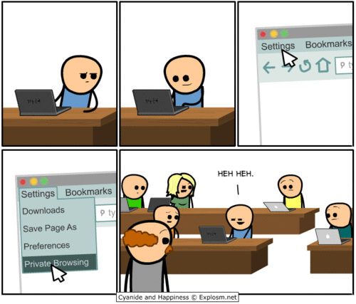 Cyanide and Happiness - Private Browsing