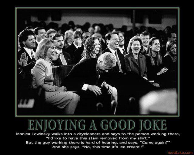 Enjoying a good joke
