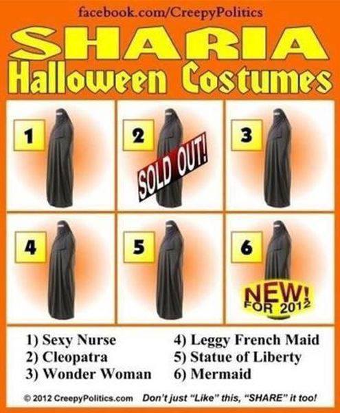 Sharia Halloween costumes
