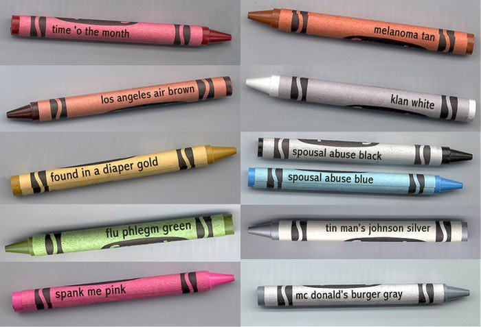 The true colours of crayola