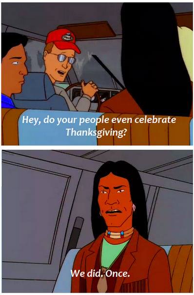 King of the Hill Thanksgiving joke