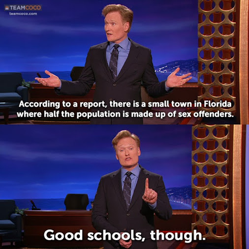 Good schools in Florida - Conan joke