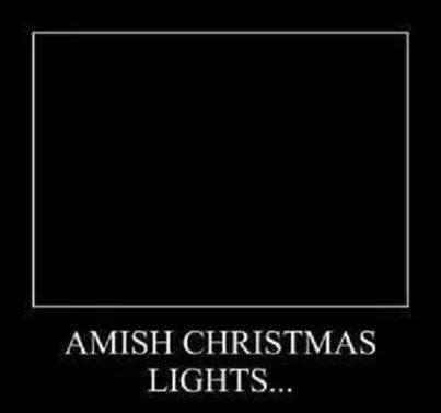 Amish Xmas lights