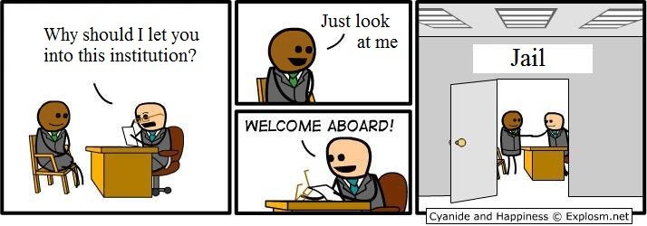 Cyanide and Happiness - Job for black man
