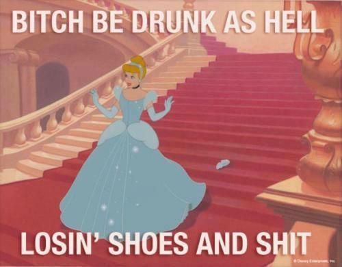 Drunk and losing shoes