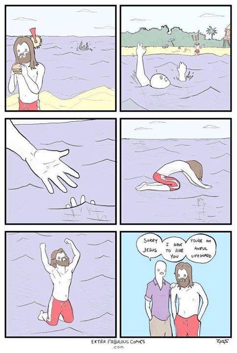 Why Jesus can't lifeguard