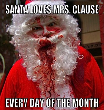 Santa loves Mrs. Claus everyday