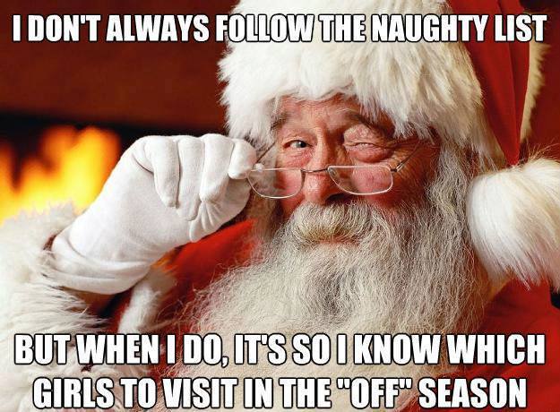 Santa likes the naughty list