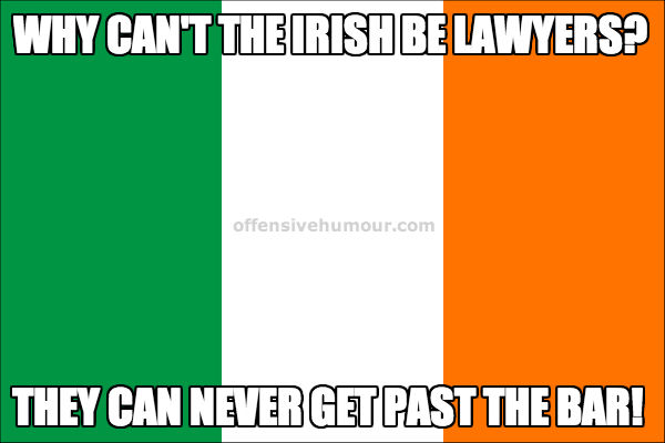 Why Irish aren't lawyers