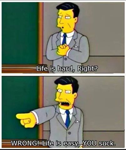 Simpsons - Life is hard