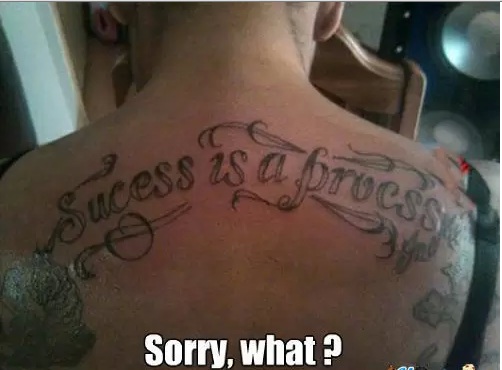 Tattoo artists need spell checkers