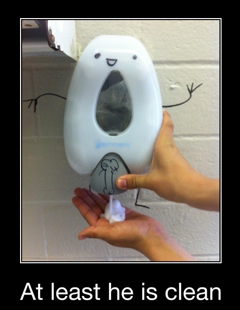 I got your soap right here...
