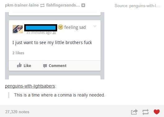 Comma makes all the difference