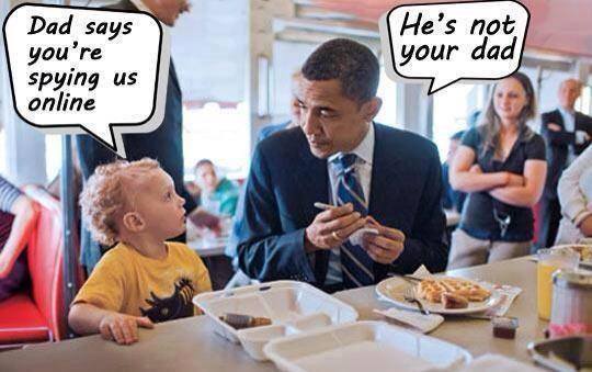 Kid says to Obama...