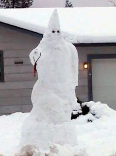 Supremacist snowman