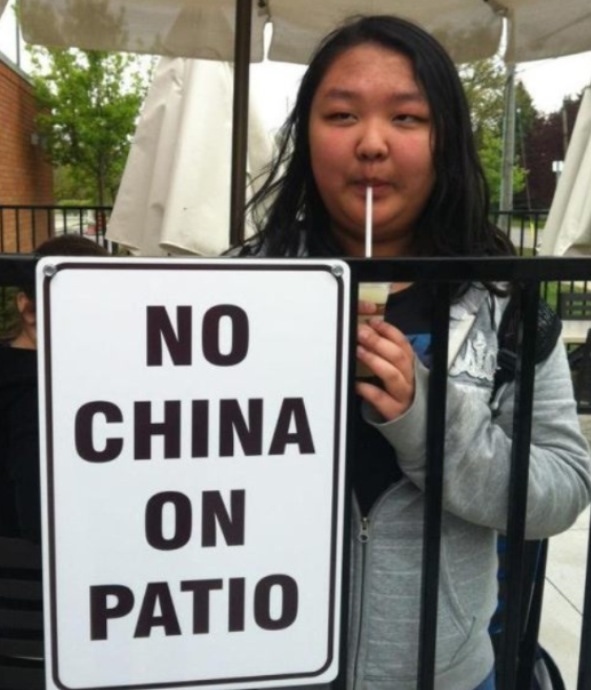 No china on patio
