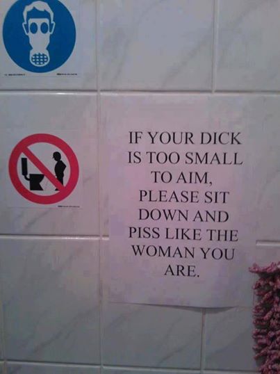 Funny bathroom sign