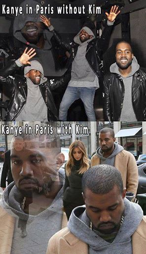 Kanye in Paris