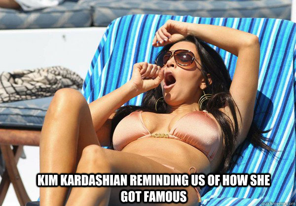 How Kim got famous